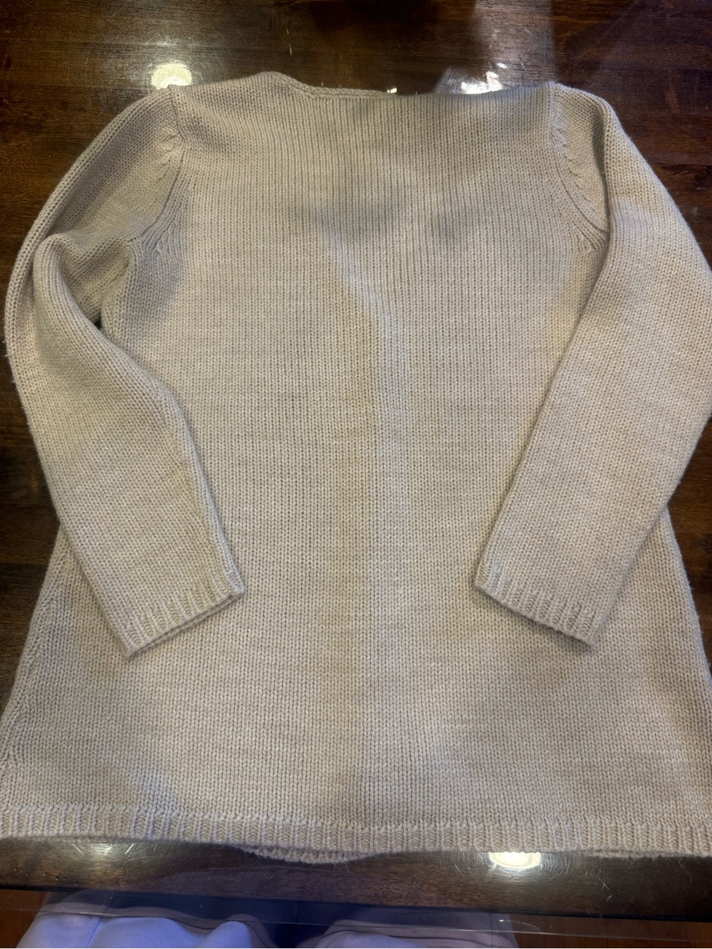 J. Jill Cream Cardigan with embroidered flowers and buttons - size M - Picture 5 of 10